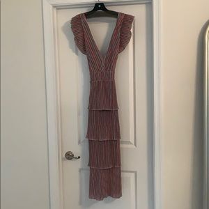 Saylor Multi Colored Metallic Dress.